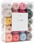 Lot de 20 pelotes de fil 100 % coton - Rico Design - Ricorumi - Pastel