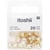 Lot de 80 perles Ponii Beads Rico Design - 9 x 7 mm - Or 