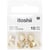 Lot de  10 perles polygones Ponii Beads Rico Design - 11 x 7 mm - Or 
