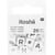 Lot de 20 perles cubiques Ponii Beads Rico Design - Blanc - Fresh crazy lucky happy 