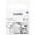 Lot de 6 fermetures Rico Design - 13,7 x 13,9 mm - Argent