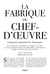 La Fabrique du chef d'oeuvre