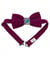 Kit Couture Nœud Pap' en velours et Liberty Framboise