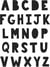 26 matrices de découpe Alphabet - Jolies Comptines