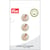 Bouton en coton 2 trous x 3 - Crème faon - 15 mm