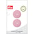 Bouton en coton 2 trous x 2 - Rose - 23 mm