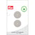 Bouton en chanvre 2 trous x 2 - Gris clair - 20 mm
