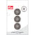 Bouton en papier 4 trous x 3 - Gris - 18 mm