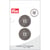 Bouton en papier 4 trous x 2 - Gris - 23 mm