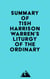 Summary of Tish Harrison Warren's Liturgy of the Ordinary