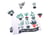 Set de 5 feuilles de plastique créatif imprimable - Créalia