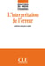 L'interpretation de l'erreur - collection didactique