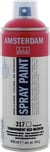 Bombe de peinture Amsterdam - 400ml - Rouge transparent moyen
