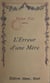 L'erreur d'une mère