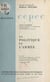 La politique et l'armée - 9e exposé du bureau d'études du C.E.P.E.C. le 17 novembre 1958