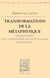 Transformations de la métaphysique - Commentaire sur la philosophie transcendantale de Schelling