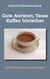 Gute Antwort, Tasse Kaffee hinterher - -  Geschichten aus meinem Leben  -