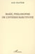 MARX, PHILOSOPHE DE L'INTERSUBJECTIVITÉ