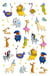 Stickers Puffy Maildor - 10,5x16cm - Zoo en fête - 1 planche