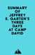 Summary of Jeffrey E. Garten's Three Days at Camp David