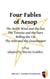 Four Fables of Aesop: The North Wind and the Sun, The Tortoise and the Hare, Belling the Cat, The Ants and the Grasshopper