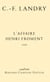 L’affaire Henri Froment - Roman biographique