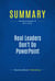 Summary: Real Leaders Don't Do PowerPoint - Review and Analysis of Witt's Book