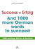 Success = Erfolg - And 1000 more German words to succeed - 1000 wichtige Wörter in Deutsch