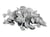 Sequins « feuilles » Argent - Boîte de 6 grammes - Créalia