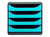 Bloc de rangement 4 tiroirs - gris/turquoise