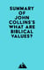 Summary of John Collins's What Are Biblical Values?