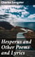Hesperus and Other Poems and Lyrics