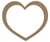 Coeur en bois vide - Cadre pour photobooth