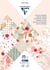 Bloc 20 feuilles papiers imprimés - 21 x 29,7 cm - Fleurs séchées