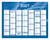 Calendrier de banque 2026 Quo Vadis - 14 mois - Bleu - 27 x 21 cm