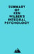 Summary of Ken Wilber's Integral Psychology