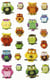Stickers Cooky Hiboux x 22 - 1 planche