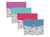 Petite pochette plastique - B6 - disponible en différents coloris - Oxford Ephemere Flowerty