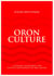 ORON CULTURE -  A Dynamic Instrument for the Positive Development of Oro Nation