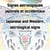 Signes astrologiques japonais et occidentaux / japanese and western astrological signs - coloriage /