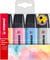 Lot de 4 surligneurs pointe large - STABILO - Couleurs assorties - BOSS ORIGINAL Pastel