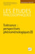 Revue Les études philosophiques n.4 : tolérance : perspectives phénoménologiques (édition 2022)
