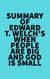 Summary of Edward T. Welch's When People Are Big and God is Small