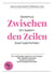 Zwischen den Zeilen - Sexismus. Ein System. Zwei Geschichten.