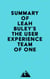 Summary of Leah Buley's The User Experience Team of One