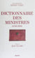 Dictionnaire des ministres de 1789 à 1989