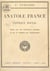 Anatole France, critique social - Essai sur les tendances sociales et sur la mission des intellectuels
