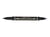 Marqueur permanent - double pointe : fin/extra fin - Noir - PEN N75 W -  - Pentel