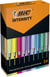 Boîte de24 Marqueurs Permanents - BIC Intensity Fine et BIC Intensity Fine Metallic - Pointe Fine - Couleurs Assorties