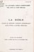 La Bible dans le monde anglo-américain aux XVIIe et XVIIIe siècles - Actes du Colloque tenu à Paris, les 26 et 27 octobre 1984